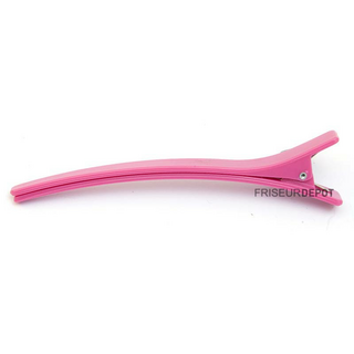 Haarclip pink Kunststoff 10cm - 12 Stück